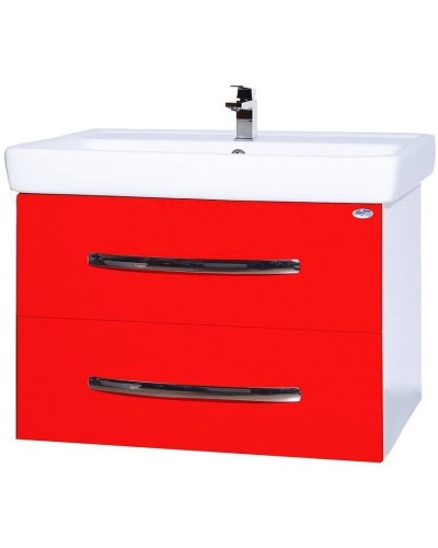 Тумба под раковину Bellezza Рокко 70 4635311670039 подвесная Красная Белая