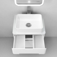 Тумба под раковину Jorno Bosko 60 Bos.01.60/P/W подвесная Белая