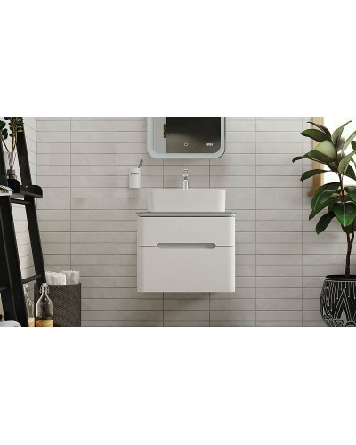 Тумба под раковину Jorno Bosko 60 Bos.01.60/P/W подвесная Белая
