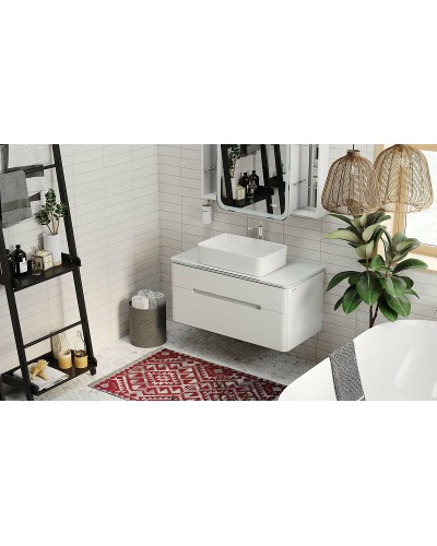Тумба под раковину Jorno Bosko 100 Bos.01.100/P/W подвесная Белая