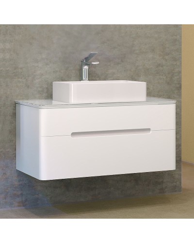 Тумба под раковину Jorno Bosko 100 Bos.01.100/P/W подвесная Белая
