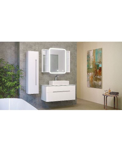 Тумба под раковину Jorno Bosko 100 Bos.01.100/P/W подвесная Белая