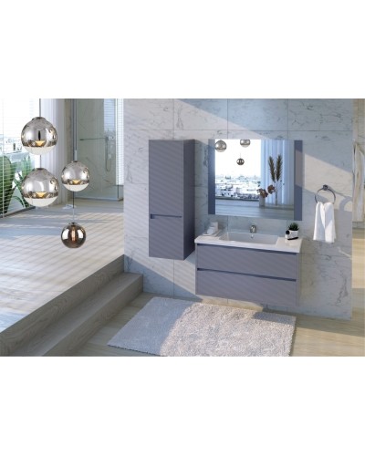 Тумба под раковину Bellezza Лоренцо 100 4639117270363 подвесная Серебро