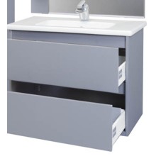 Тумба под раковину Bellezza Лоренцо 80 4639113270367 подвесная Серебро