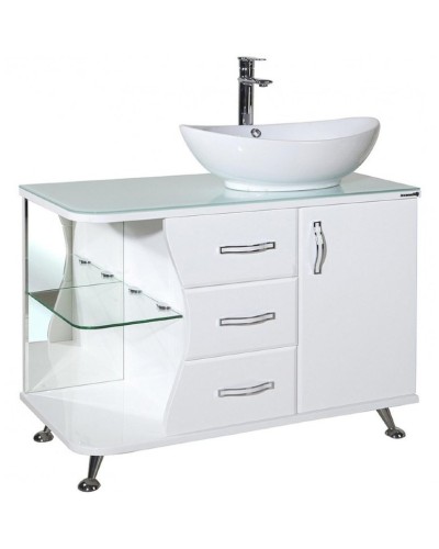 Тумба под раковину Bellezza Рио 90 R 4633615141019 Белая