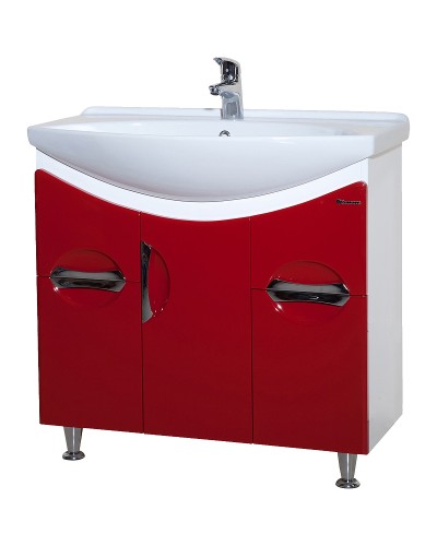 Тумба под раковину Bellezza Лагуна 85 4632114110038 Красная