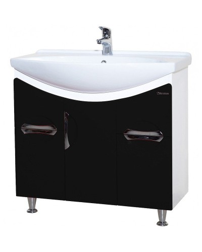 Тумба под раковину Bellezza Лагуна 85 4632114110045 Черная