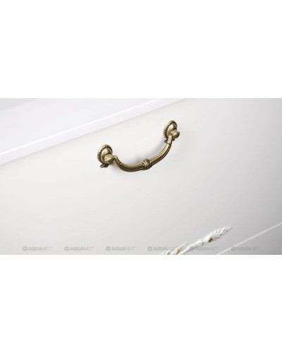 Тумба белый/золото 97,6 см Aquanet Виктория 00183931