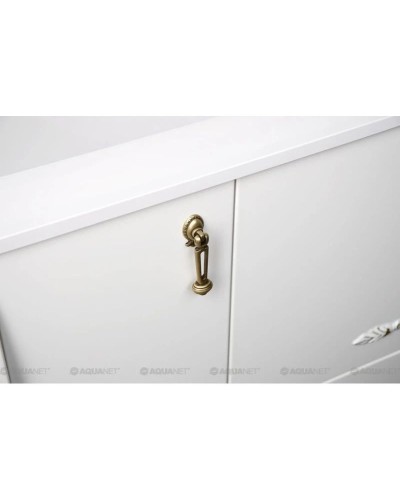 Тумба белый/золото 97,6 см Aquanet Виктория 00183931
