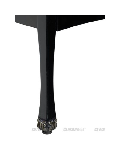 Тумба черный/золото 127,6 см Aquanet Виктория 00183930