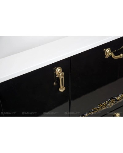 Тумба черный/золото 97,6 см Aquanet Виктория 00183932