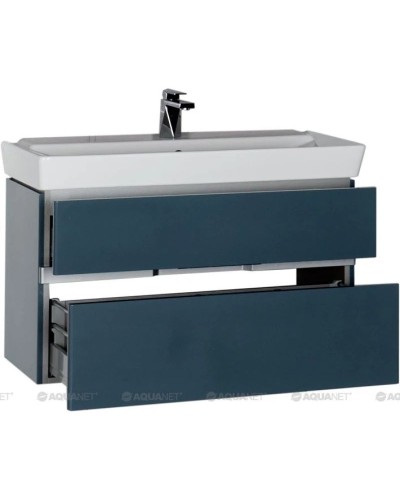 Тумба сине-серый 96,2 см Aquanet Виго 00183361
