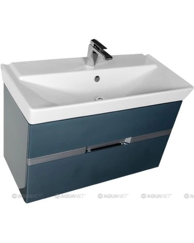 Тумба сине-серый 96,2 см Aquanet Виго 00183361