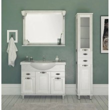 Тумба жасмин/серебро 104,5 см Aquanet Тесса 00185808