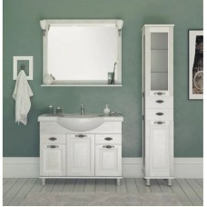 Тумба жасмин/серебро 104,5 см Aquanet Тесса 00185808