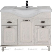 Тумба жасмин/серебро 104,5 см Aquanet Тесса 00185808