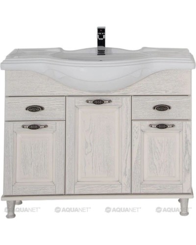 Тумба жасмин/серебро 104,5 см Aquanet Тесса 00185808