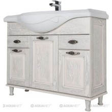 Тумба жасмин/серебро 104,5 см Aquanet Тесса 00185808