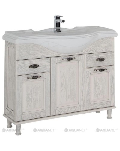 Тумба жасмин/серебро 104,5 см Aquanet Тесса 00185808