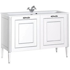 Тумба белый серебряная патина 118 см Aquanet Паола 00181763