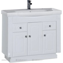 Тумба белый 96 см Aquanet Фредерика 00169967