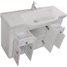 Тумба белый 122 см Aquanet Фредерика 00182009