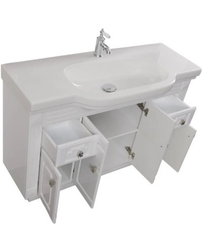 Тумба белый 122 см Aquanet Фредерика 00182009