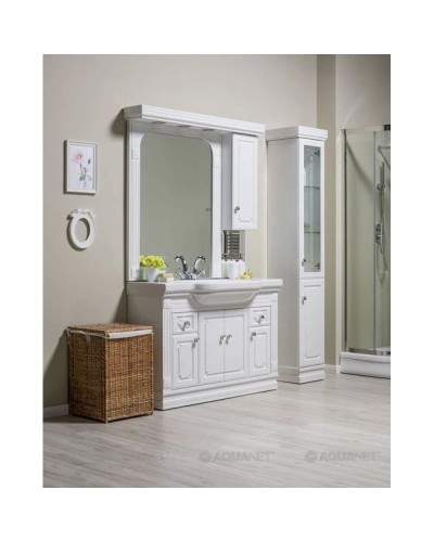 Тумба белый 122 см Aquanet Фредерика 00182009