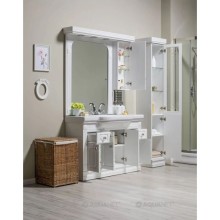 Тумба белый 122 см Aquanet Фредерика 00182009