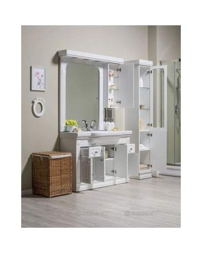 Тумба белый 122 см Aquanet Фредерика 00182009