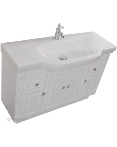 Тумба белый 122 см Aquanet Фредерика 00182009