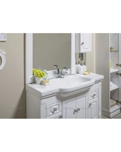 Тумба белый 122 см Aquanet Фредерика 00182009