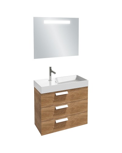 Тумба под раковину Jacob Delafon Rythmik 80 EB1309-E70 подвесная Арлингтонгский Дуб