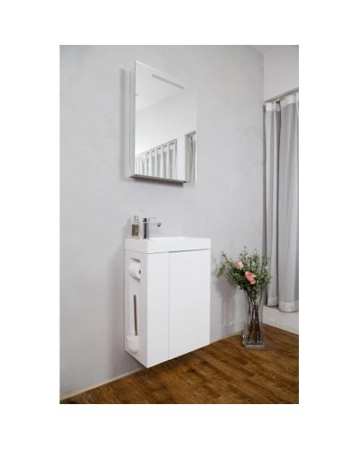 Тумба белый глянец 50 см BelBagno Capella BB500BHLC/BL/LEFT