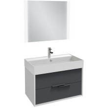 Тумба под раковину Jacob Delafon Vivienne 80 EB1584-N18-S40 подвесная Белая Серая