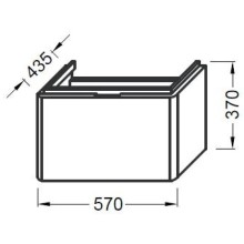 Тумба салатовый 57 см Jacob Delafon Reve EB560-269