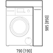 Тумба под раковину Corozo Лео 80 SD-00000782 Белая