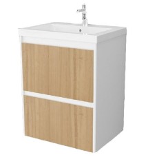 Тумба под раковину Velvex Klaufs 70 tpKLA.70.2Y-617.216 подвесная Белая глянцевая шатанэ