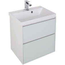 Тумба под раковину Aquanet Гласс 60 196961 подвесная Белая