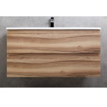 Тумба под раковину Cezares MOLVENO-100-2C-SO-NN подвесная Noce Nature