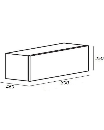 Тумба Cezares Cadro 80 CADRO-80-1C-SO-BG-BLUM подвесная Белый глянец