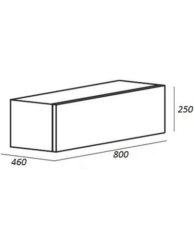 Тумба Cezares Cadro 80 CADRO-80-1C-SO-NR-BLUM подвесная Черная матовая