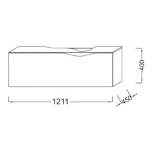 Тумба нежно-розовый матовый 121,1 см Jacob Delafon Stillness EB2000-M71