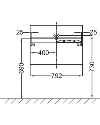 Тумба серый антрацит глянец 80 см Jacob Delafon Terrace EB1186-442