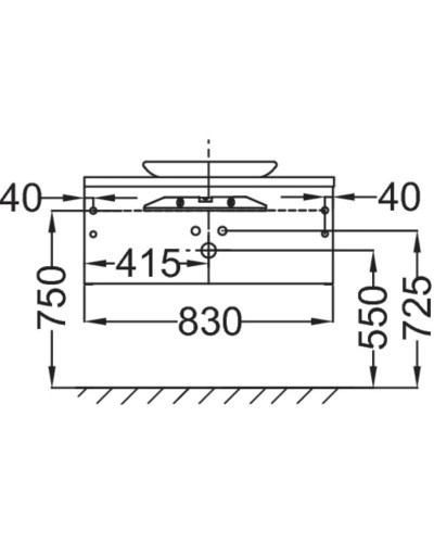 Тумба ледяной коричневый глянец 83 см Jacob Delafon Presquile EB1106-N23