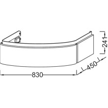 Тумба оливковый матовый 83 см Jacob Delafon Presquile EB1100-M47