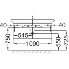 Тумба ледяной коричневый глянец 109 см Jacob Delafon Presquile EB1101-N23