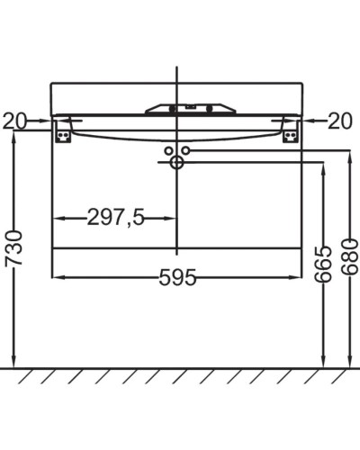Тумба белый 59,5 см Jacob Delafon Rythmik EB1306-N18