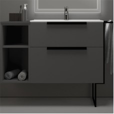 Тумба под раковину Cezares Urban 74 55160 подвесная Grigio opaco без ножки и боковой полки