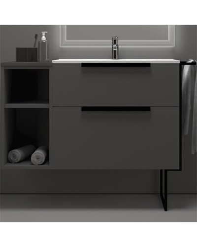 Тумба под раковину Cezares Urban 74 55160 подвесная Grigio opaco без ножки и боковой полки